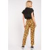 Animal Print Side Striped Trousers