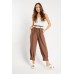 Belted Gathered Waist Trousers