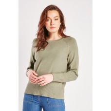 Casual Textured Knit Jumper