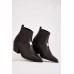 Cut Out Detailed Court Mid Heel Boots
