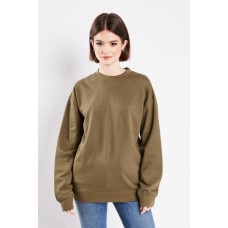 Dropped Shoulder Plain Sweater