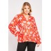 Floral Bell Long Sleeve Blouse