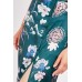 Floral Front Slit Silky Skirt