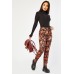 Floral Print Skinny Trousers