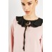 Frill Collared Contrasted Blouse