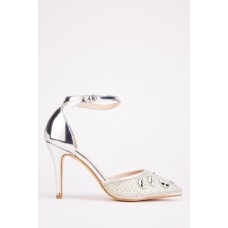 Half Moon Contrasted Heeled Shoes