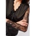 Lace Sleeve Silky Blouse