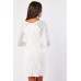 Lace Sleeve White Mini Dress