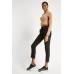 Laced Hem Black Tapered Trousers