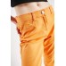 Mid Waist Orange Trousers