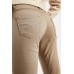 Mid Waist Partly Cotton Trousers