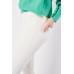 Partly Cotton Mid Waist White Jeggings