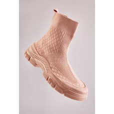 Pattern Knitted Ankle Boots