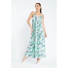 Scattered Print Maxi Dress