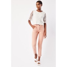 Skinny Fit Trousers In Blush