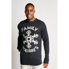 Snowflake Knitted Mens Jumper