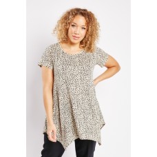 Speckled Short Sleeve Top