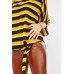 Striped Batwing Sleeve Blouse