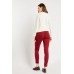 Textured Wine Skinny Trousers